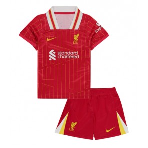 Liverpool Dětské Domácí dres komplet 2024-25 Krátký Rukáv (+ trenýrky)